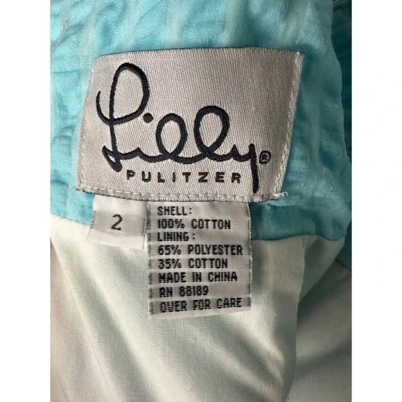 Lilly Pulitzer Blue Mini Dress - Size 2 - Picture 4 of 5